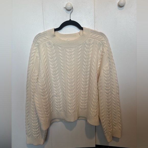 Aritzia The Group Shores Merino Wool Sweater in Vintage White - Picture 8 of 13